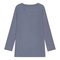 BIRKHOLM Rib Bluse Støvet Blå